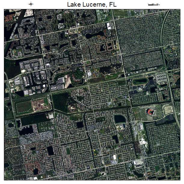 Lake Lucerne, FL air photo map