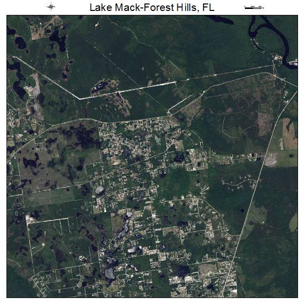 Lake Mack Forest Hills, FL air photo map