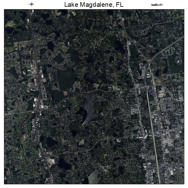 Lake Magdalene, FL air photo map