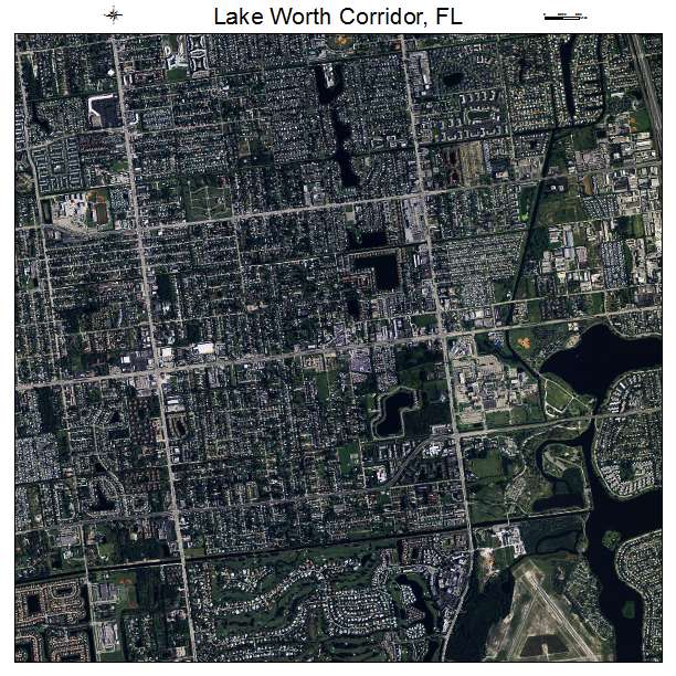 Lake Worth Corridor, FL air photo map