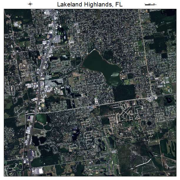 Lakeland Highlands, FL air photo map