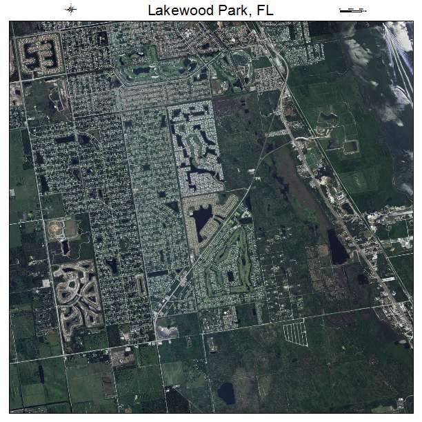 Lakewood Park, FL air photo map