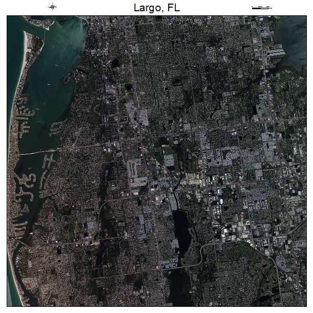 Largo, FL air photo map