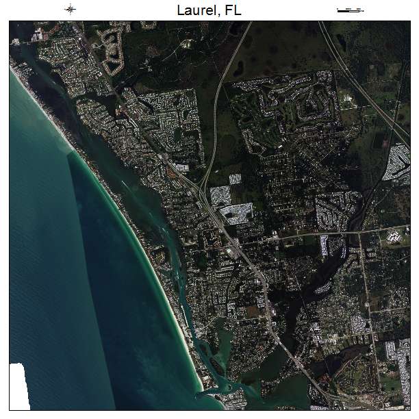 Laurel, FL air photo map