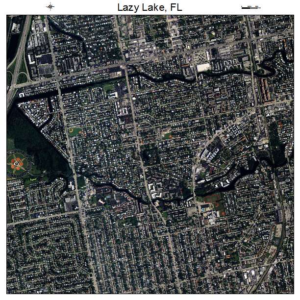 Lazy Lake, FL air photo map