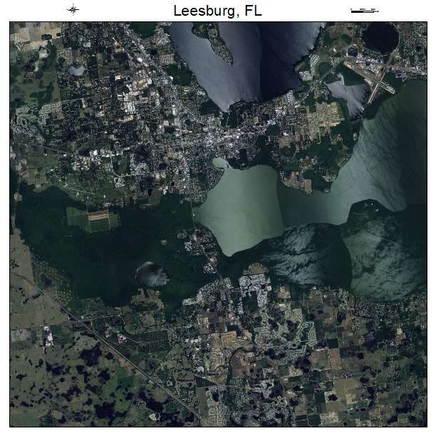 Leesburg, FL air photo map