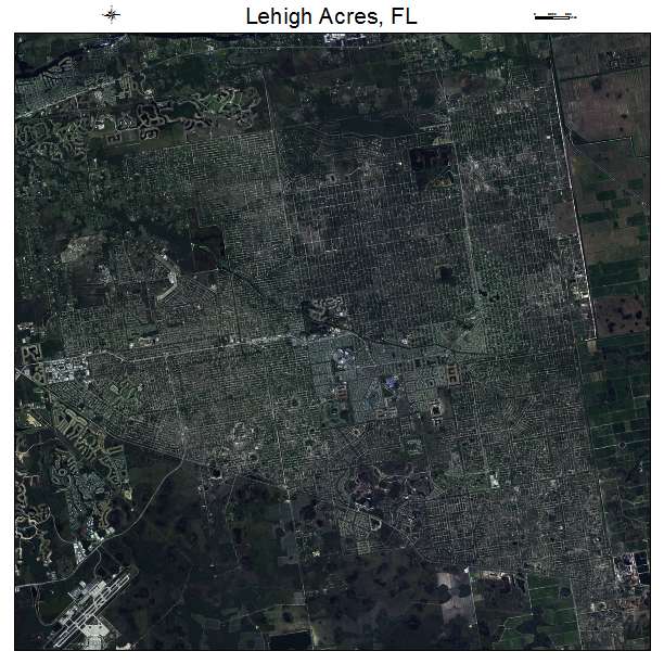 Lehigh Acres, FL air photo map