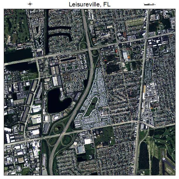 Leisureville, FL air photo map