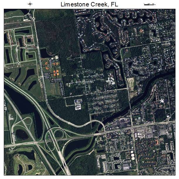 Limestone Creek, FL air photo map