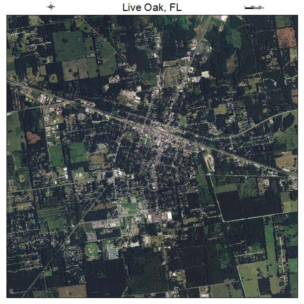 Live Oak, FL air photo map