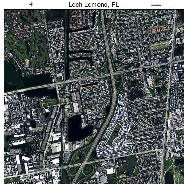 Loch Lomond, FL air photo map