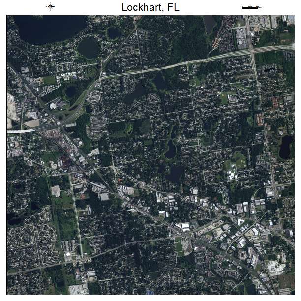 Lockhart, FL air photo map