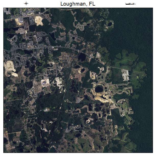 Loughman, FL air photo map