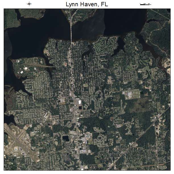 Lynn Haven, FL air photo map