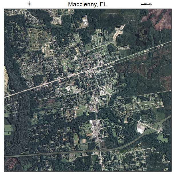 Macclenny, FL air photo map