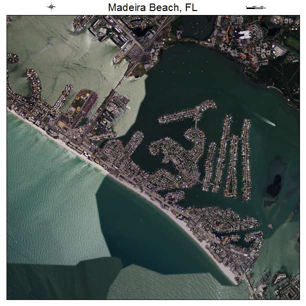 Madeira Beach, FL air photo map