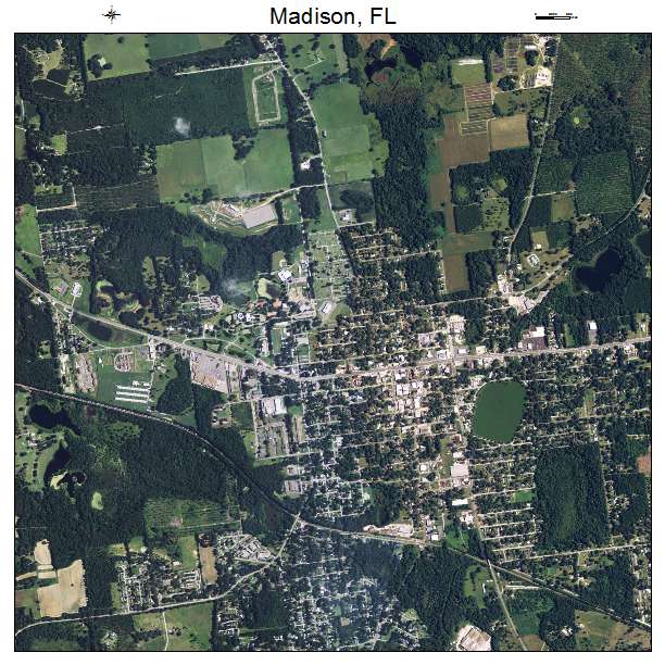 Madison, FL air photo map