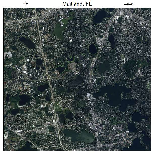 Maitland, FL air photo map