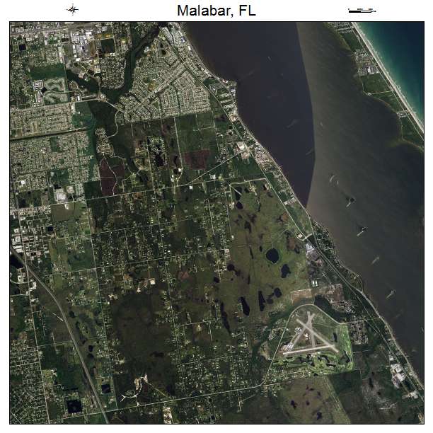 Malabar, FL air photo map