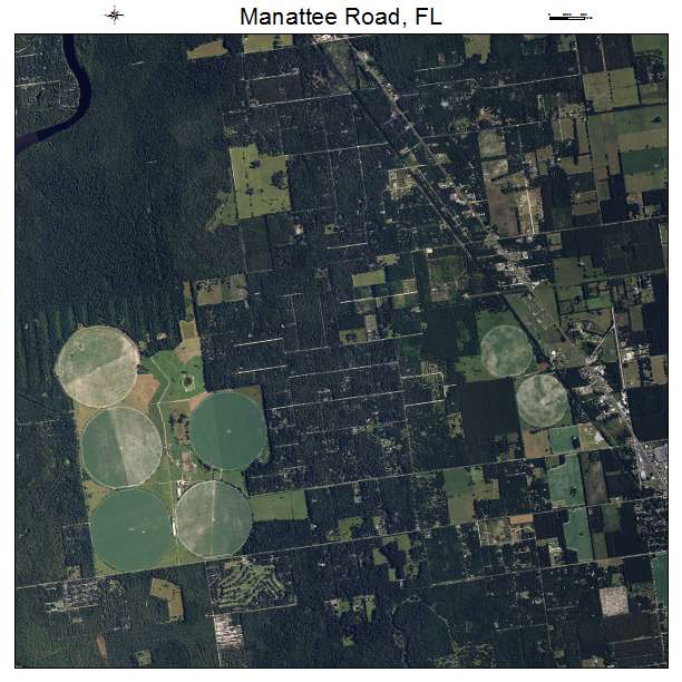 Manattee Road, FL air photo map