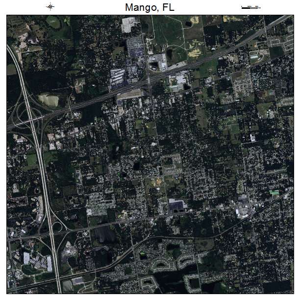 Mango, FL air photo map