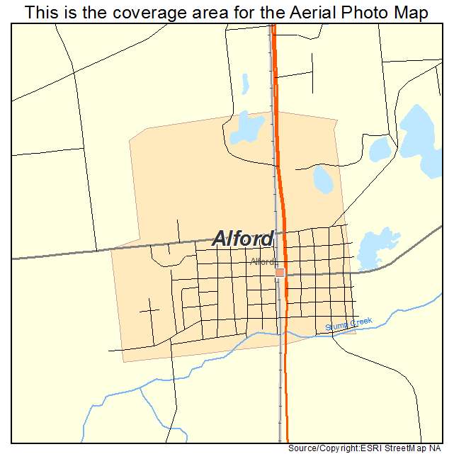 Alford, FL location map 