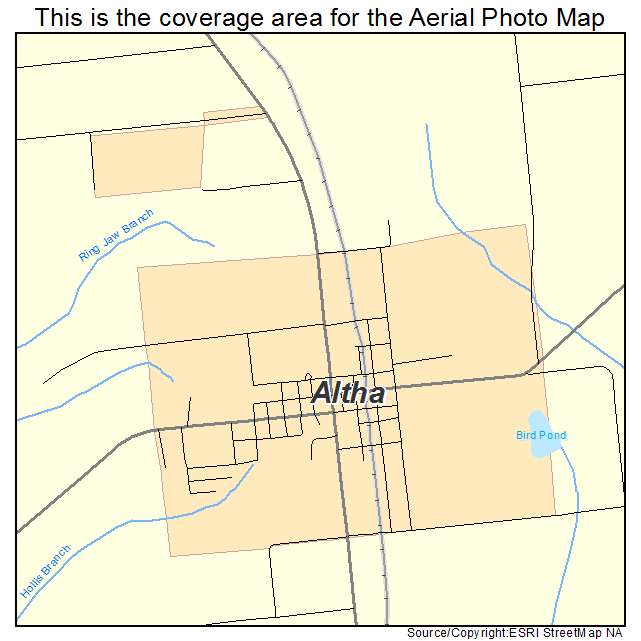 Altha, FL location map 