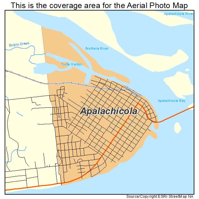 Apalachicola, FL location map 