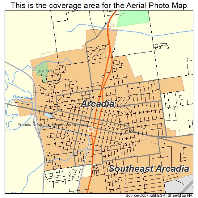 Arcadia, FL location map 