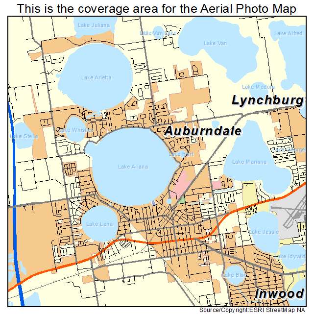 Auburndale, FL location map 