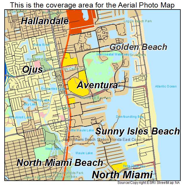 Aventura, FL location map 