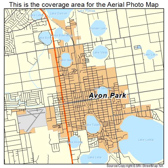 Aerial Photography Map Of Avon Park Fl Florida