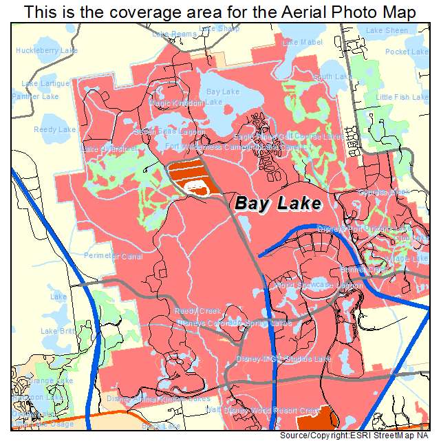 Bay Lake, FL location map 