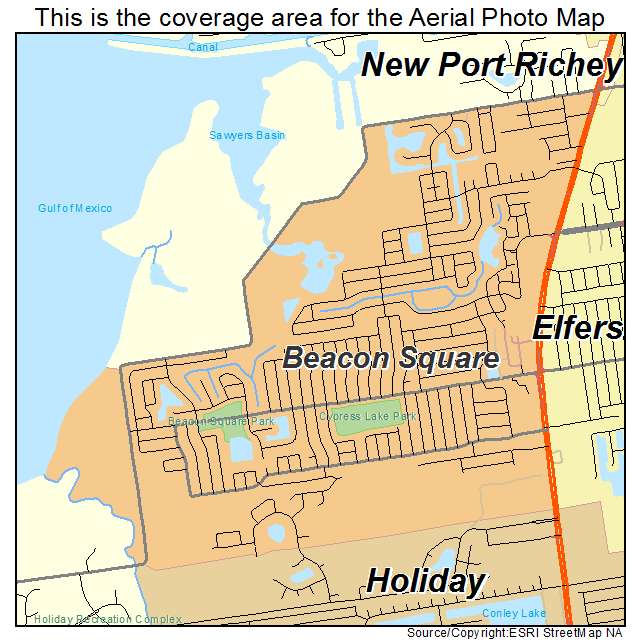 Beacon Square, FL location map 