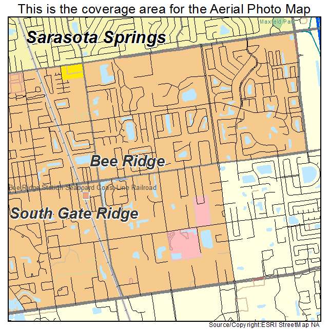 Bee Ridge, FL location map 