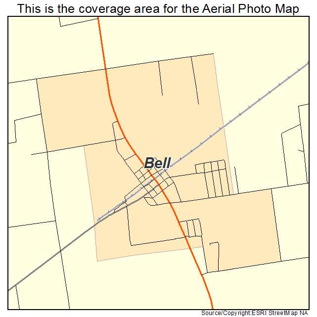 Bell, FL location map 