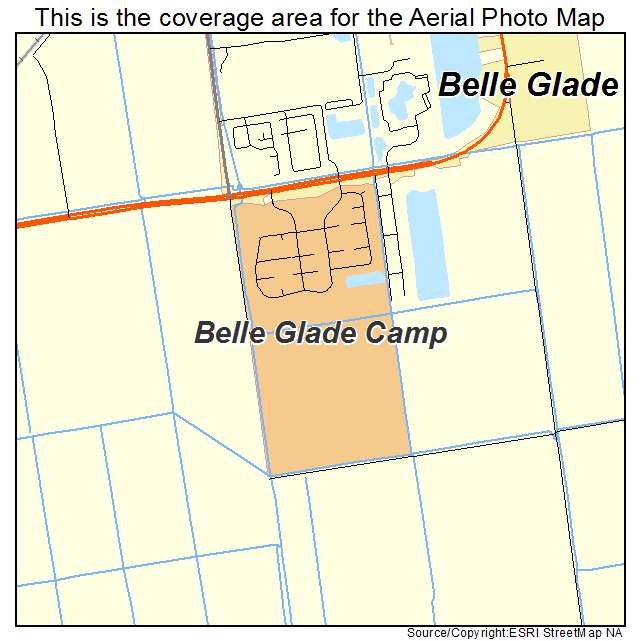 Belle Glade Camp, FL location map 