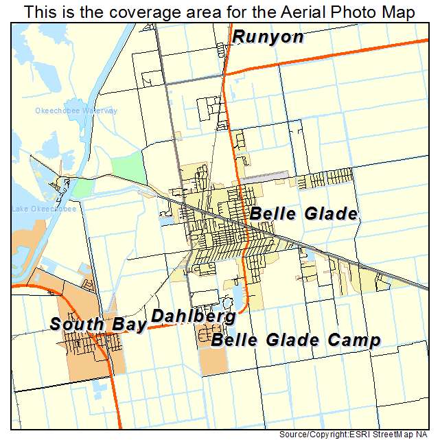 Belle Glade, FL location map 