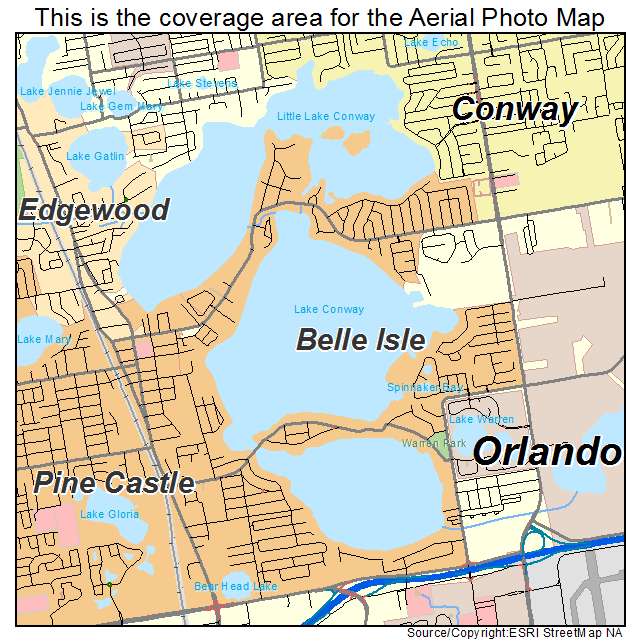 Belle Isle, FL location map 