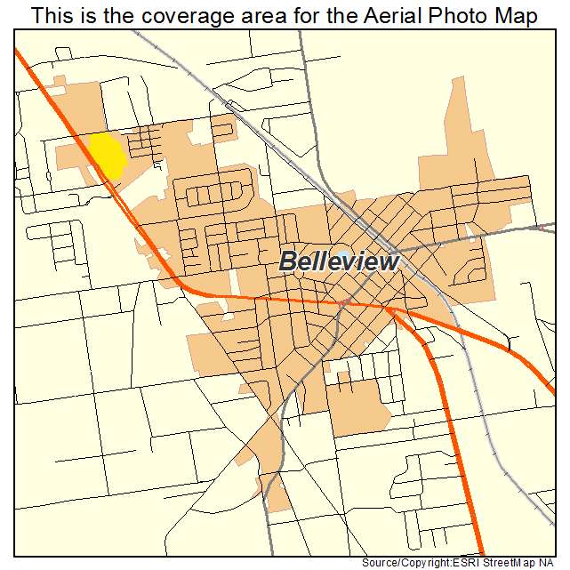 Belleview, FL location map 