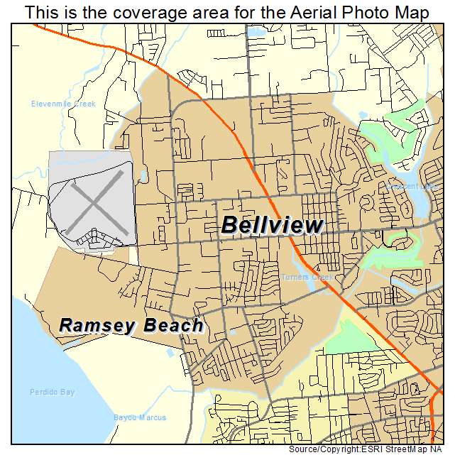 Bellview, FL location map 