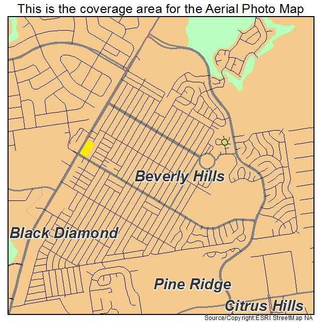 Beverly Hills, FL location map 