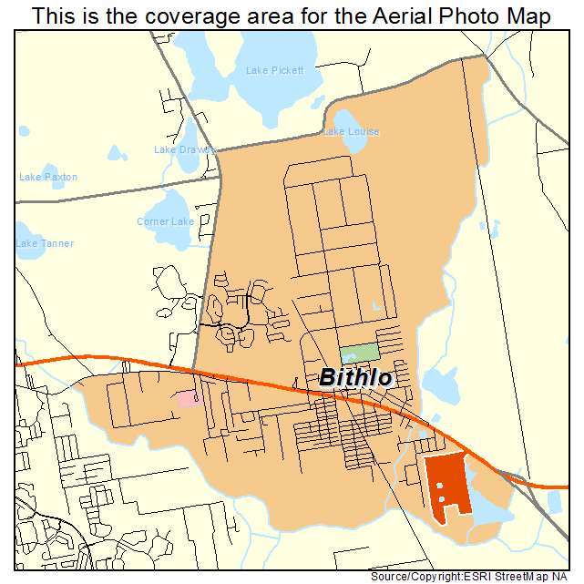 Aerial Photography Map of Bithlo, FL Florida