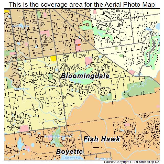 Bloomingdale, FL location map 