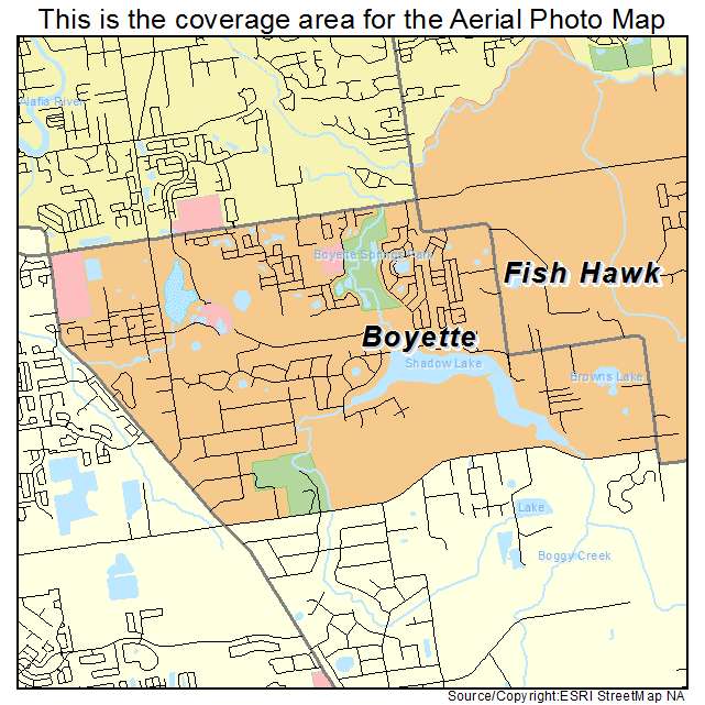 Boyette, FL location map 