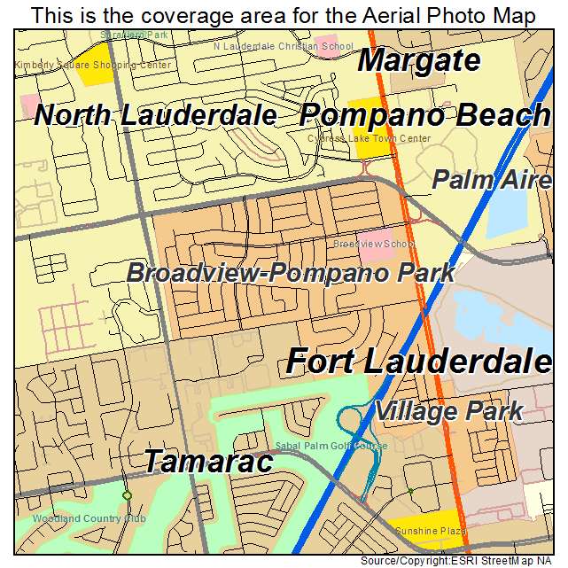 Broadview Pompano Park, FL location map 