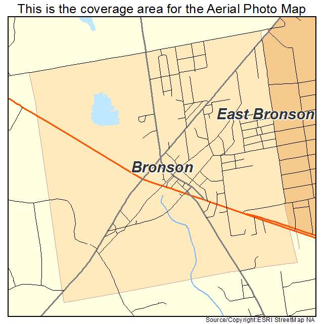 Bronson, FL location map 