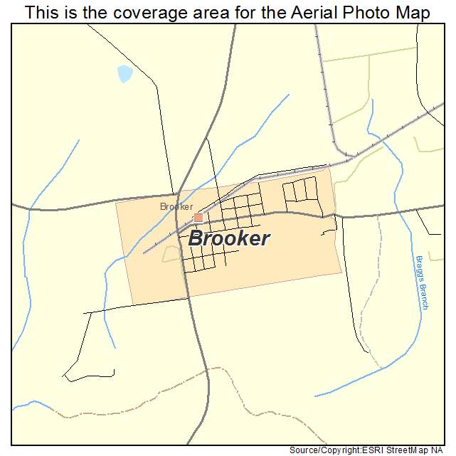 Brooker, FL location map 