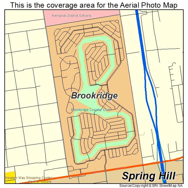 Brookridge, FL location map 