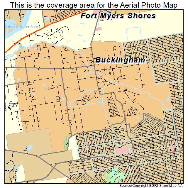 Buckingham, FL location map 